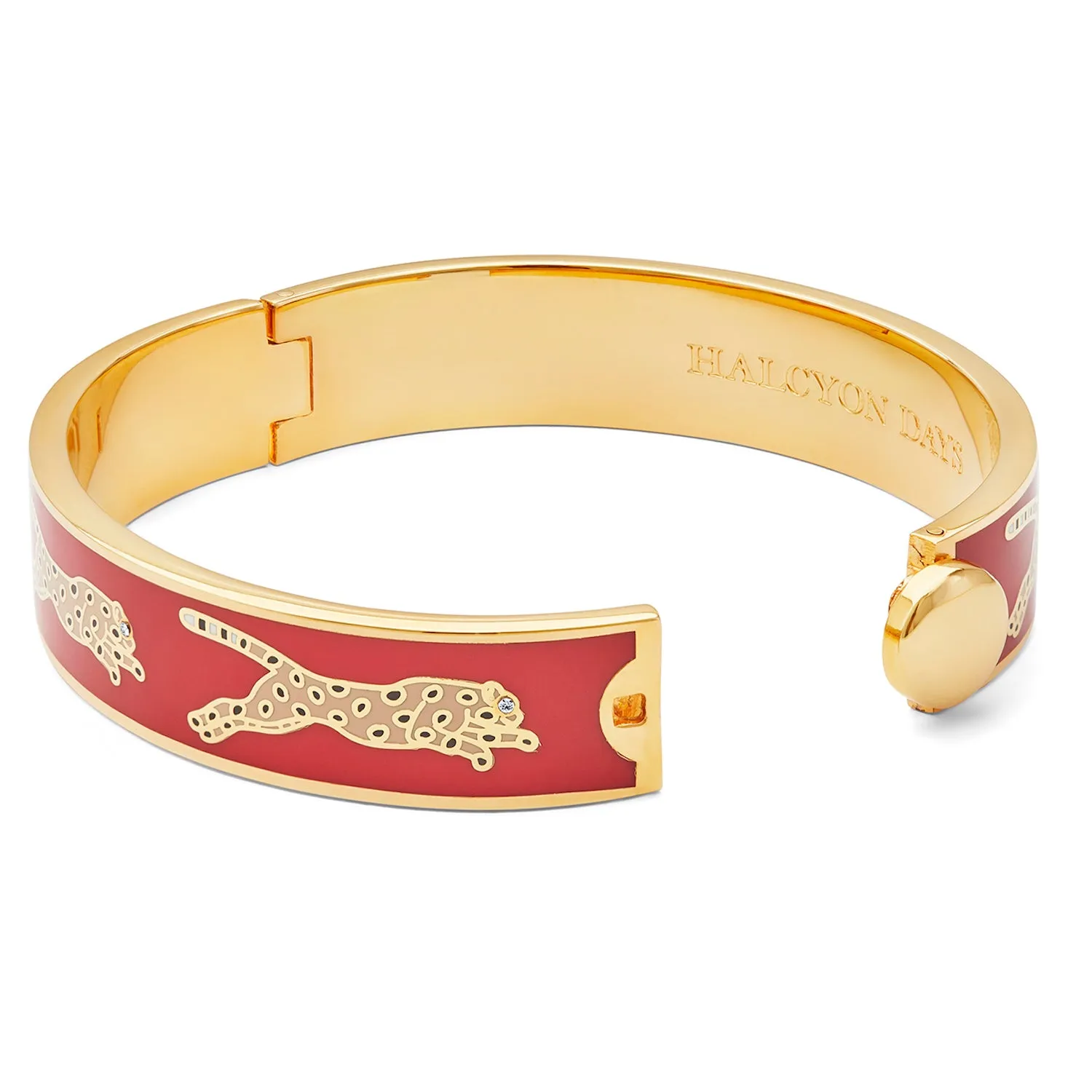 Leopard Red & Gold Bangle