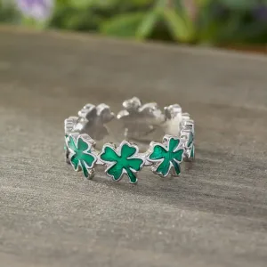 Little Four-Leaf Clover Ring