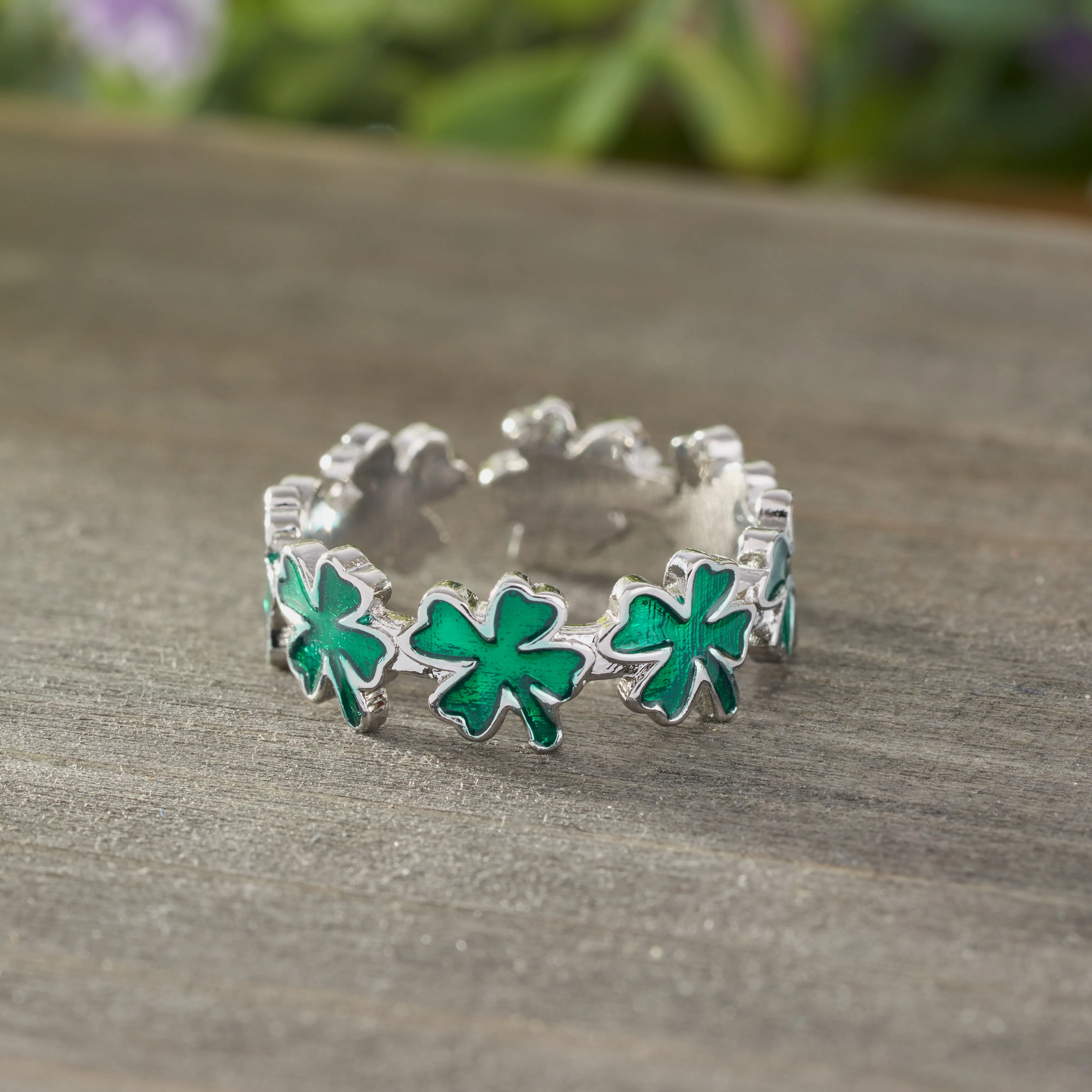 Little Four-Leaf Clover Ring