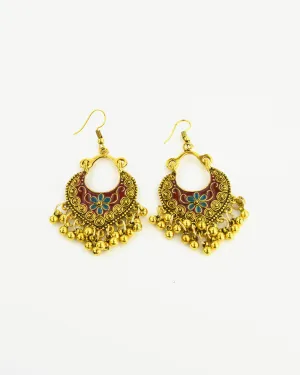 MARRAKESH EARRINGS (Burgundy)