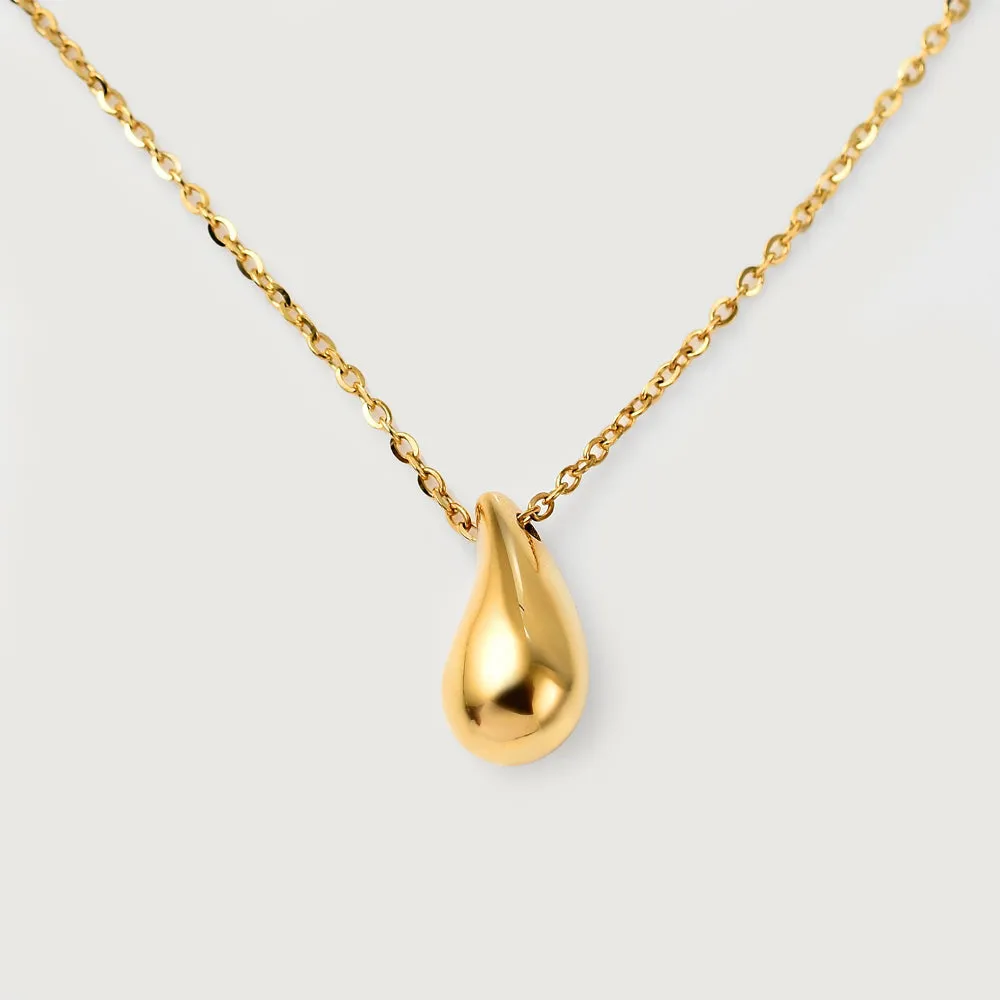 Molto Drop Necklace in 9K Gold