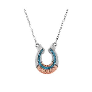 Montana Women's Inner Light Turquoise Horseshoe Necklace