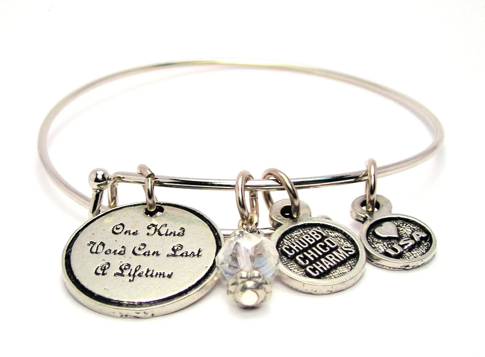 One Kind Word Bangle Bracelet