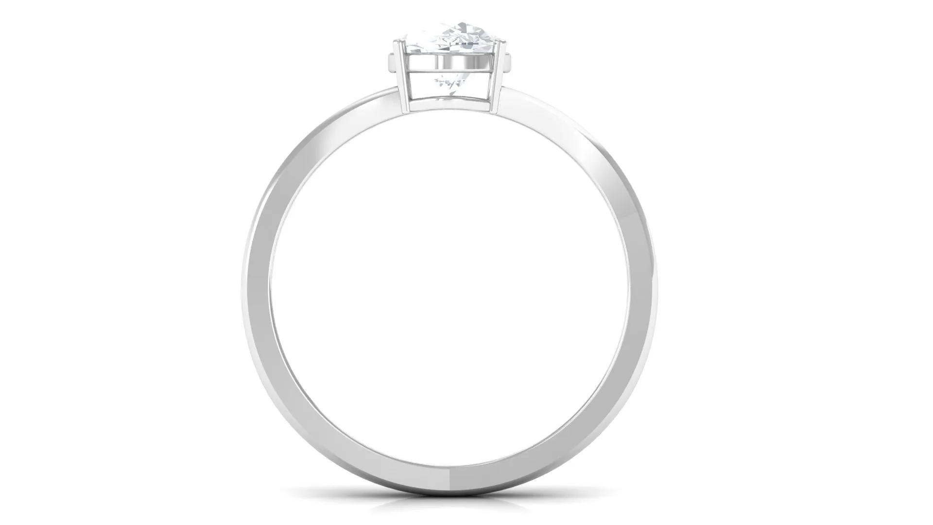 Oval Lab Grown Diamond Solitaire Ring in Split Shank