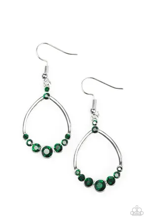 Paparazzi Earring ~ All That Glitters - Green