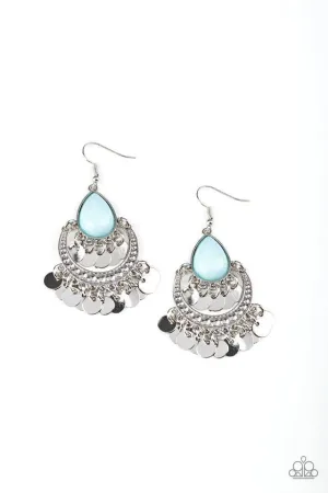 Paparazzi Earring ~ Bodaciously Boho - Blue