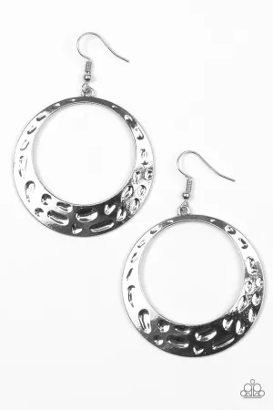 Paparazzi Earring ~ The Right To Be Bright - Silver