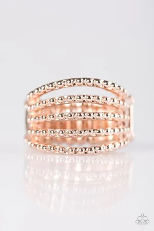 Paparazzi Ring ~ Ready or DOT - Rose Gold