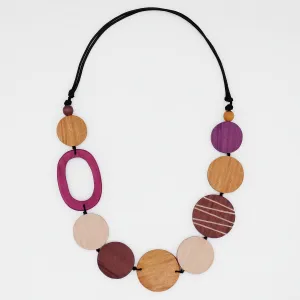 Parker Spice Round Bead Wood Necklace