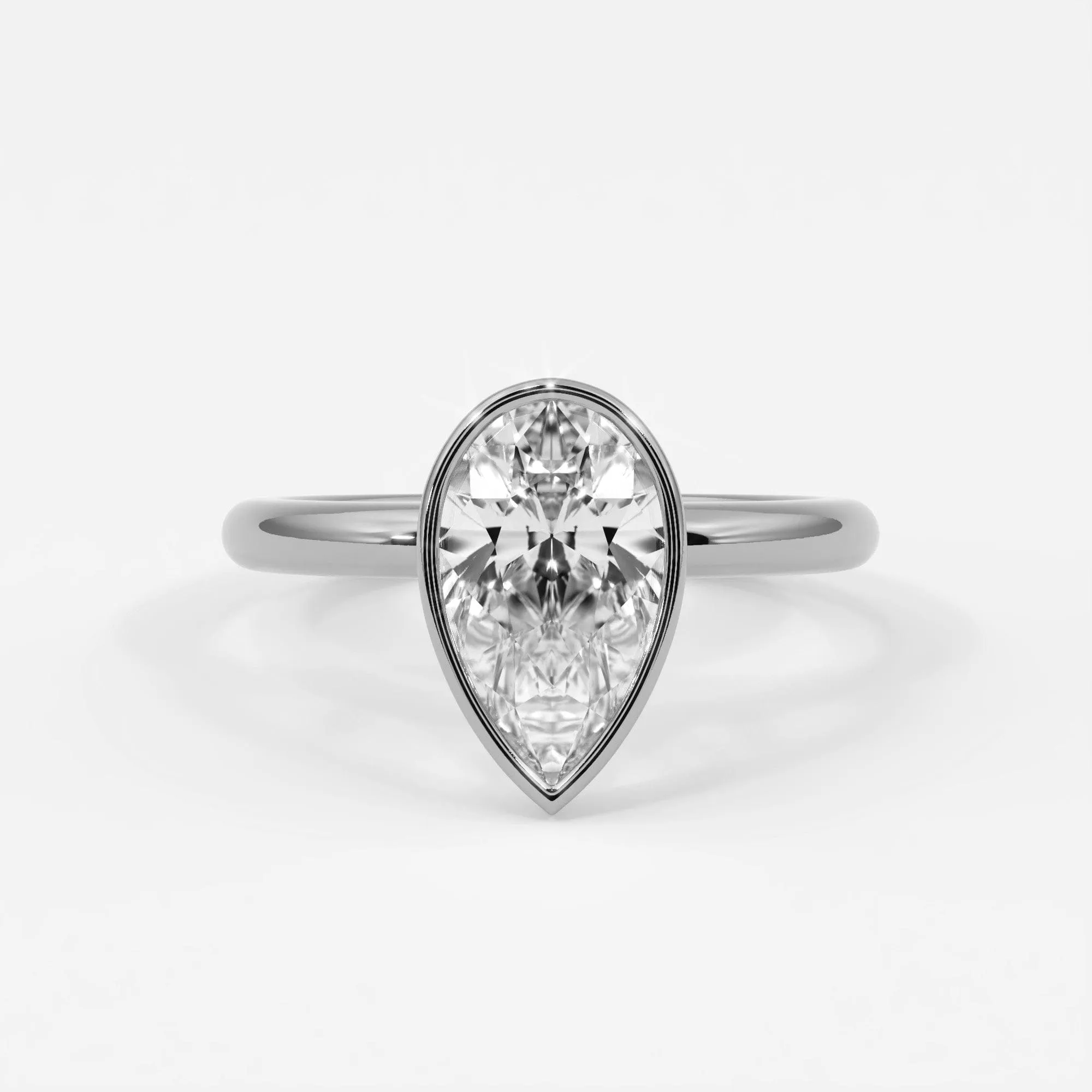 Pear Shape Bezel Setting