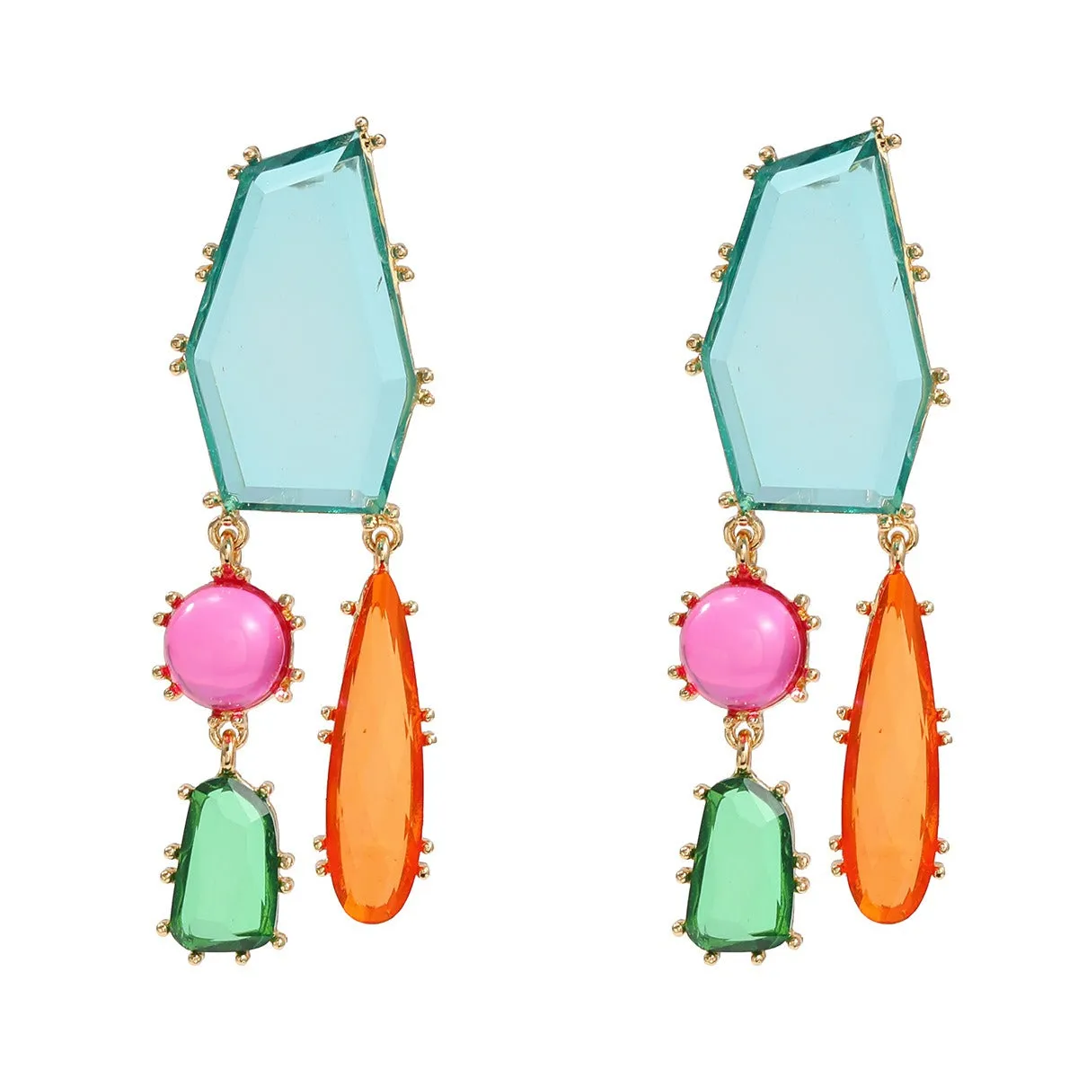 Pre Order:  Bohemian Geometric Exaggerated Earrings