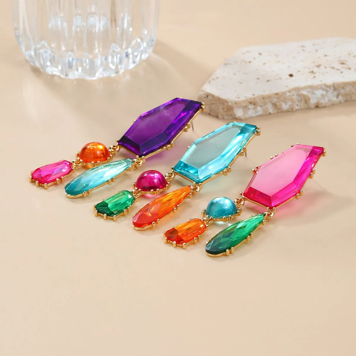 Pre Order:  Bohemian Geometric Exaggerated Earrings