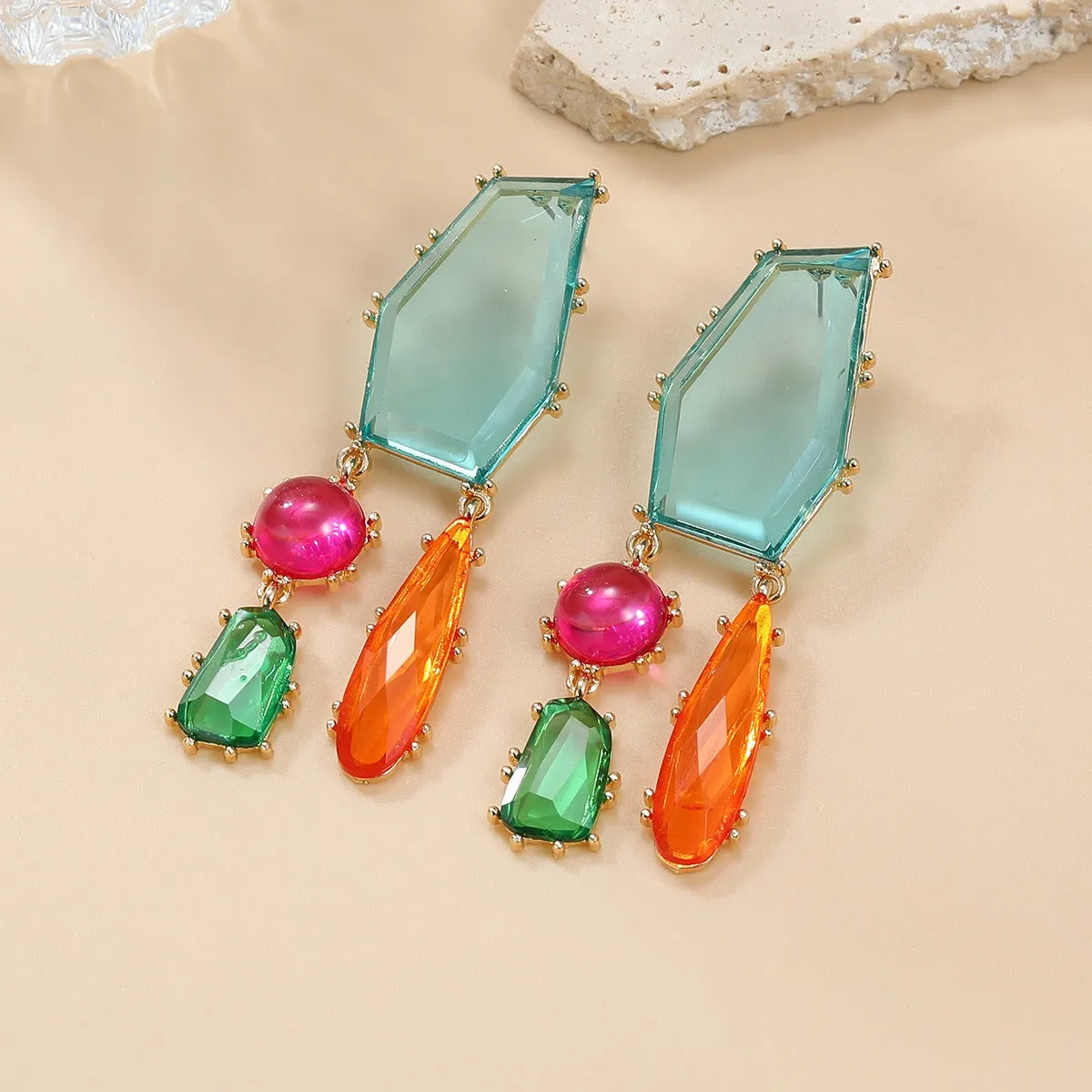 Pre Order:  Bohemian Geometric Exaggerated Earrings