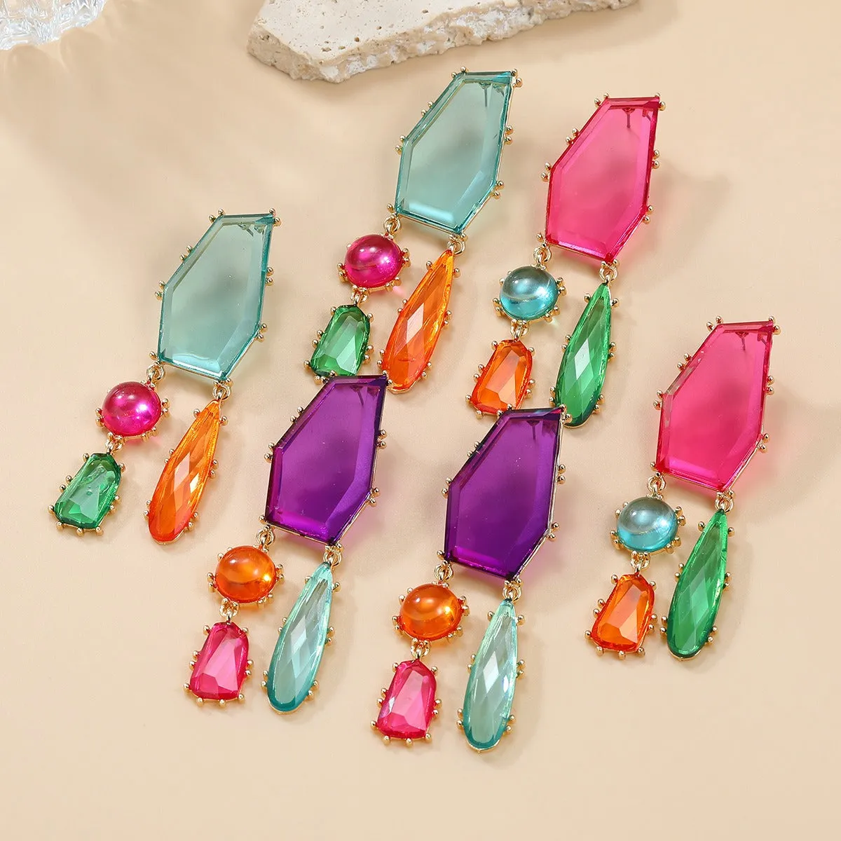 Pre Order:  Bohemian Geometric Exaggerated Earrings