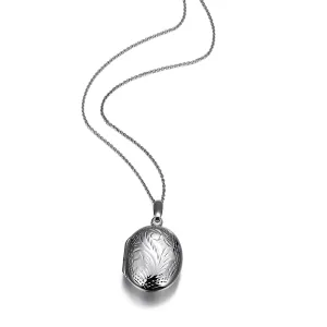 "MEMORIES" OVAL SILVER LOCKET