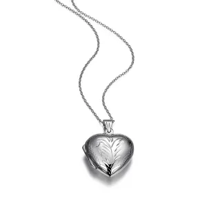 "MEMORIES" SILVER HEART LOCKET