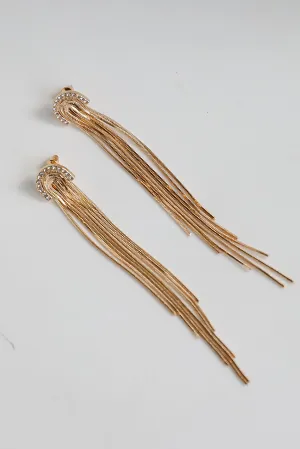 Rosie Gold Fringe Earrings