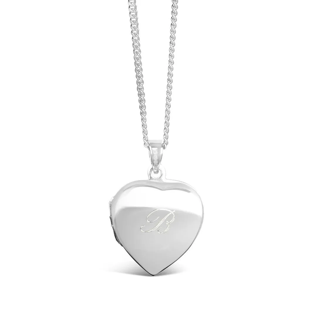 Secret Silver Heart Locket | Gold Bird