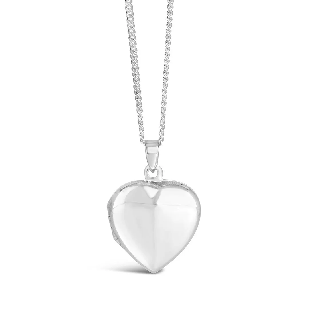 Secret Silver Heart Locket | Gold Bird