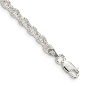 Silver Polished 3.50-mm Fancy Rolo Chain