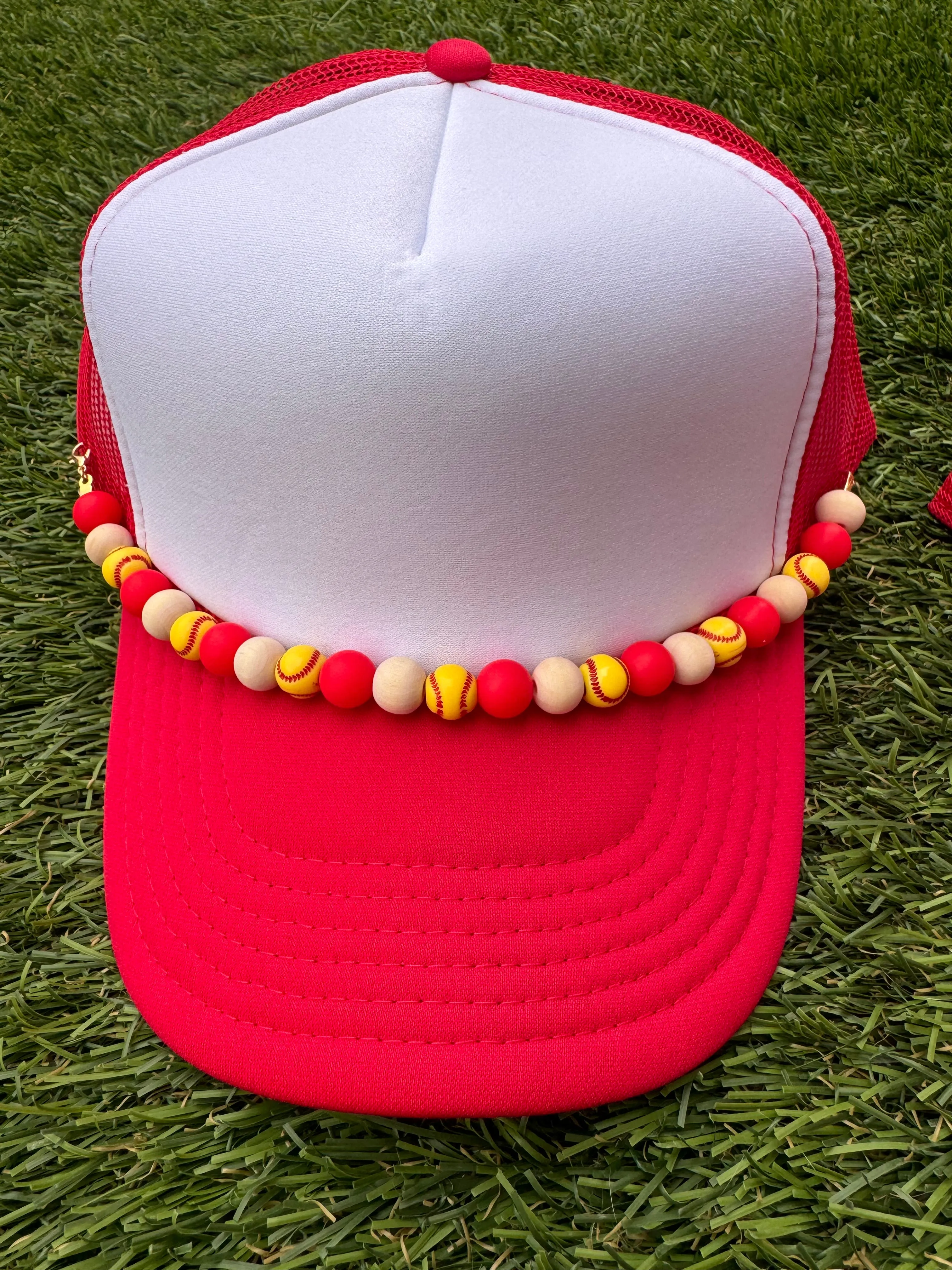 Softball & Mom of Both BEAD CHAINS for Trucker Hats