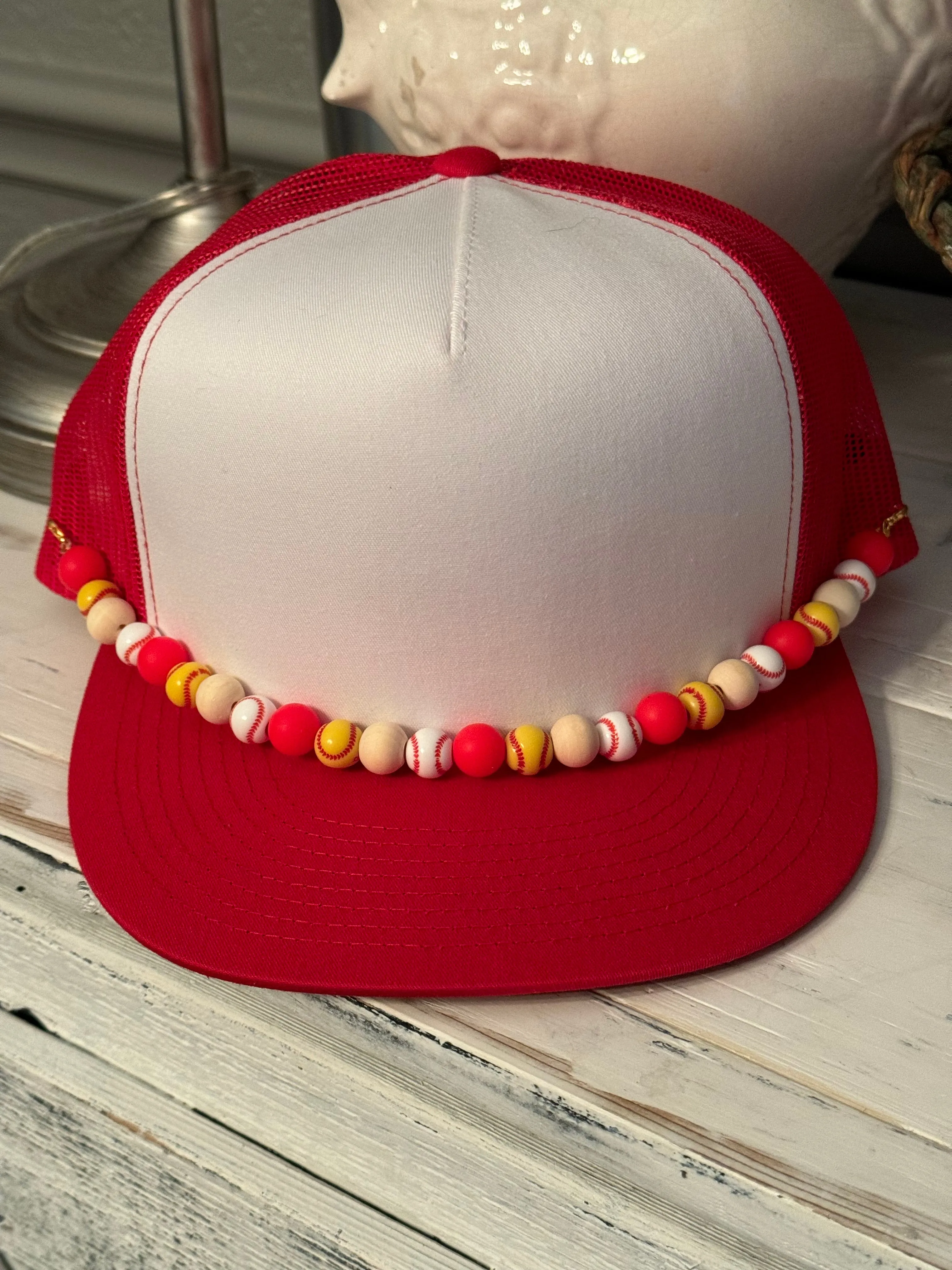 Softball & Mom of Both BEAD CHAINS for Trucker Hats