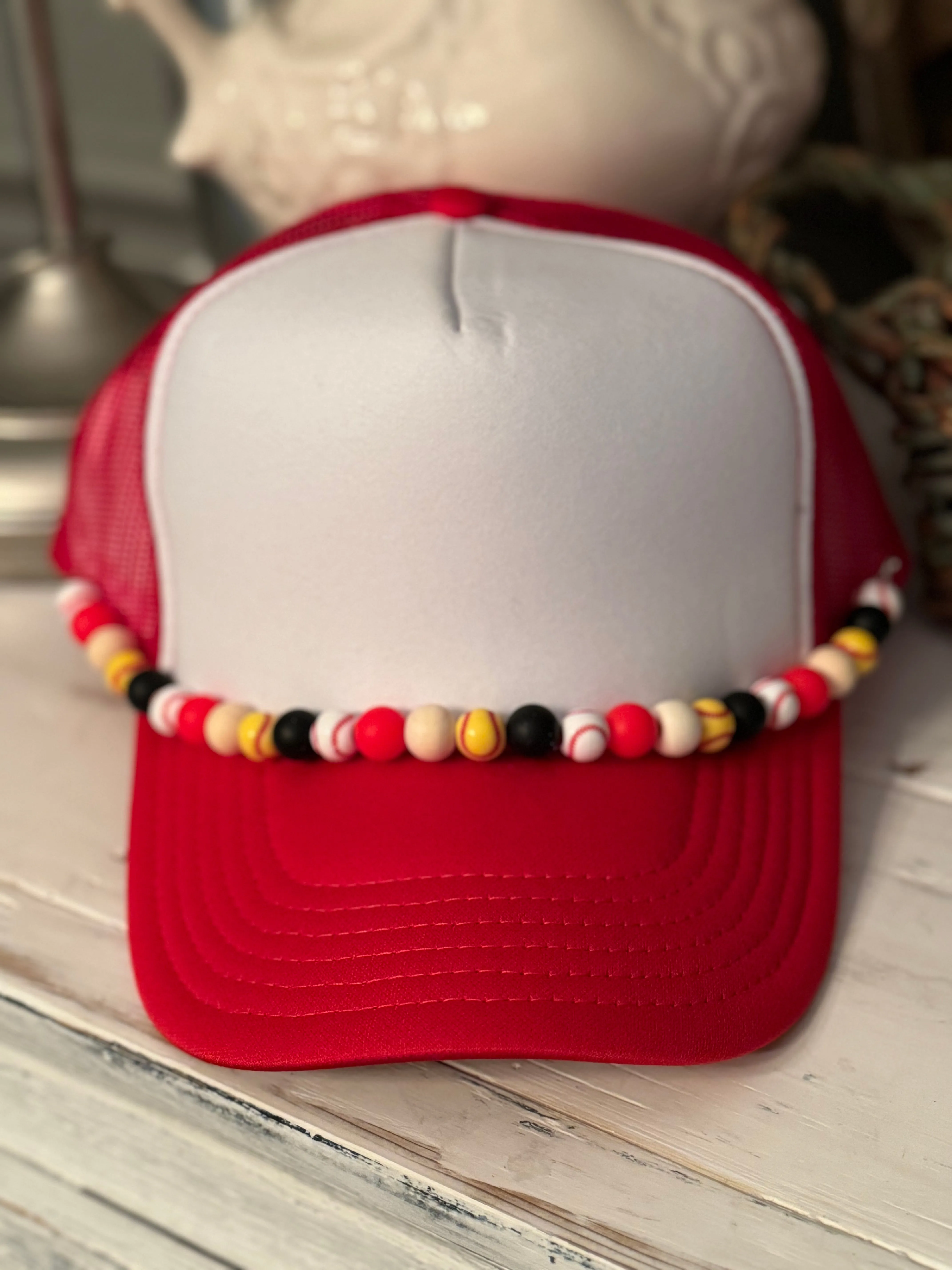 Softball & Mom of Both BEAD CHAINS for Trucker Hats