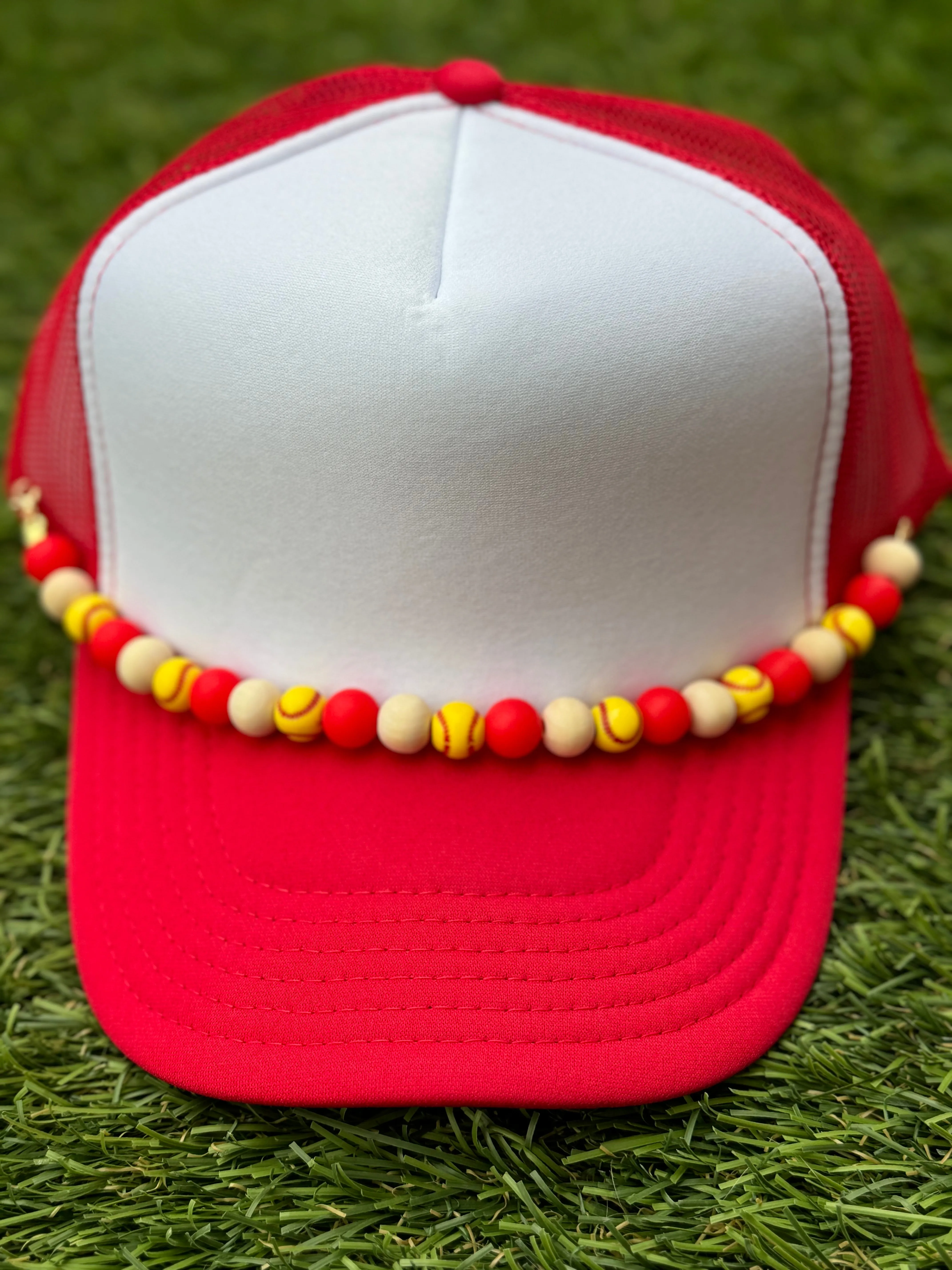 Softball & Mom of Both BEAD CHAINS for Trucker Hats