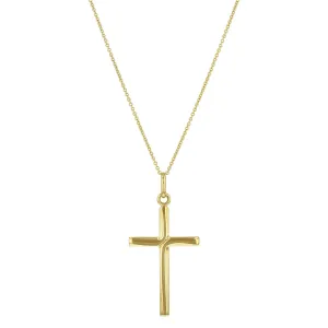 Soleil Collection Twisted Cross Pendant | 9K Solid Yellow Gold