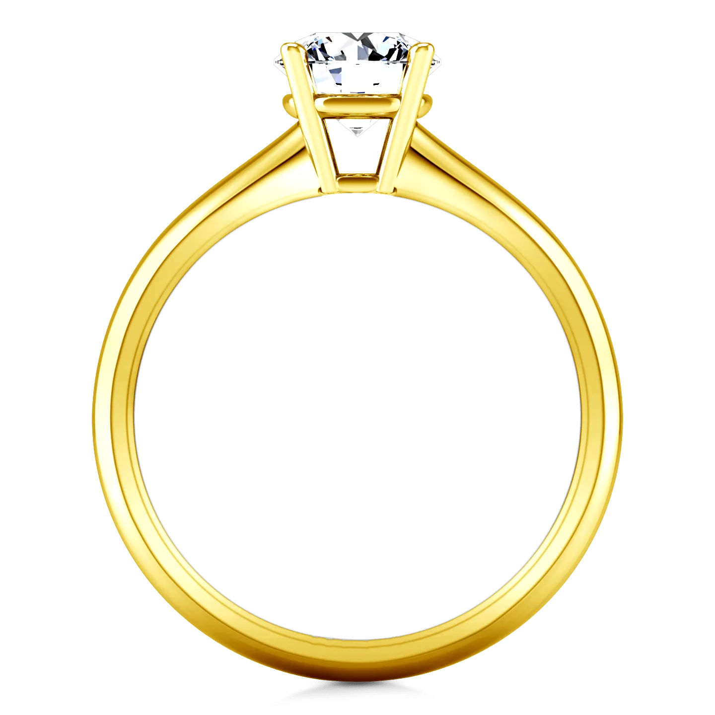 Solitaire Diamond Engagement Ring Carys 14K Yellow Gold