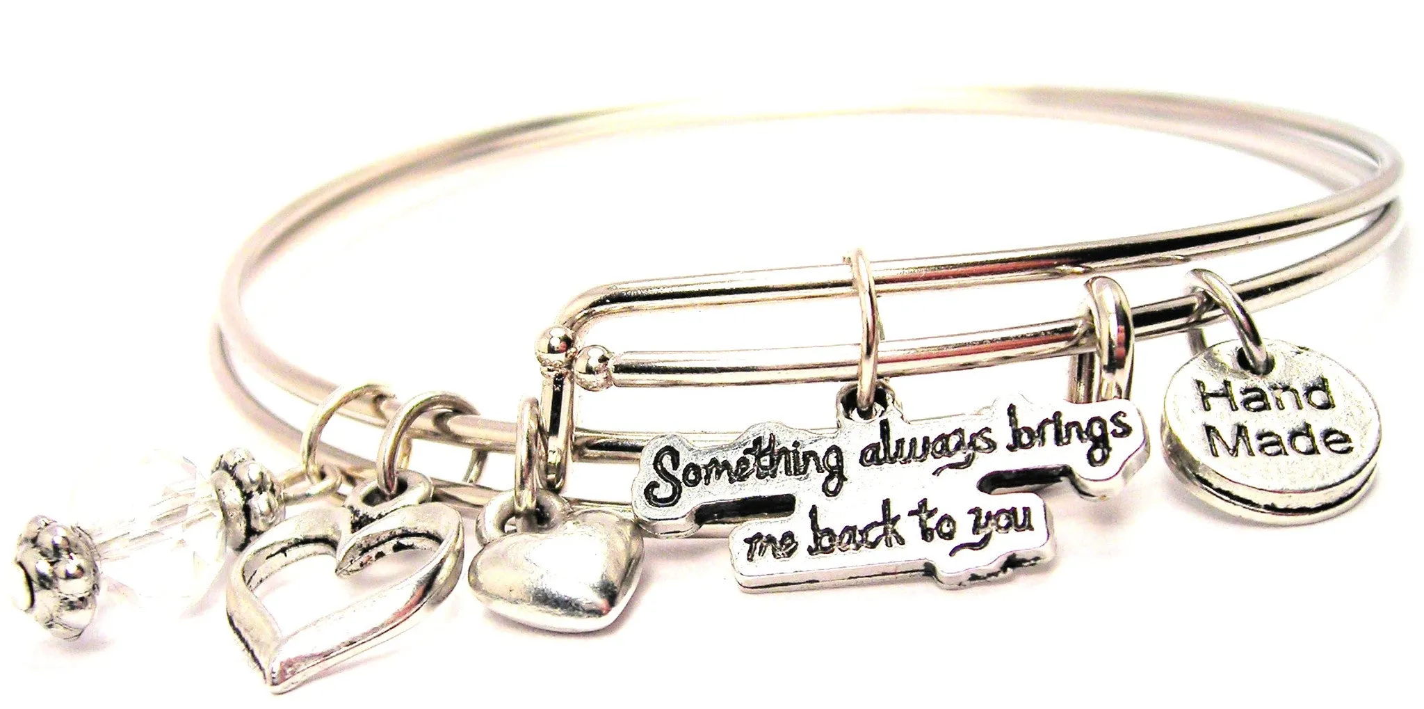 Something Always Brings Me Back To You Expandable Bangle Bracelet Set