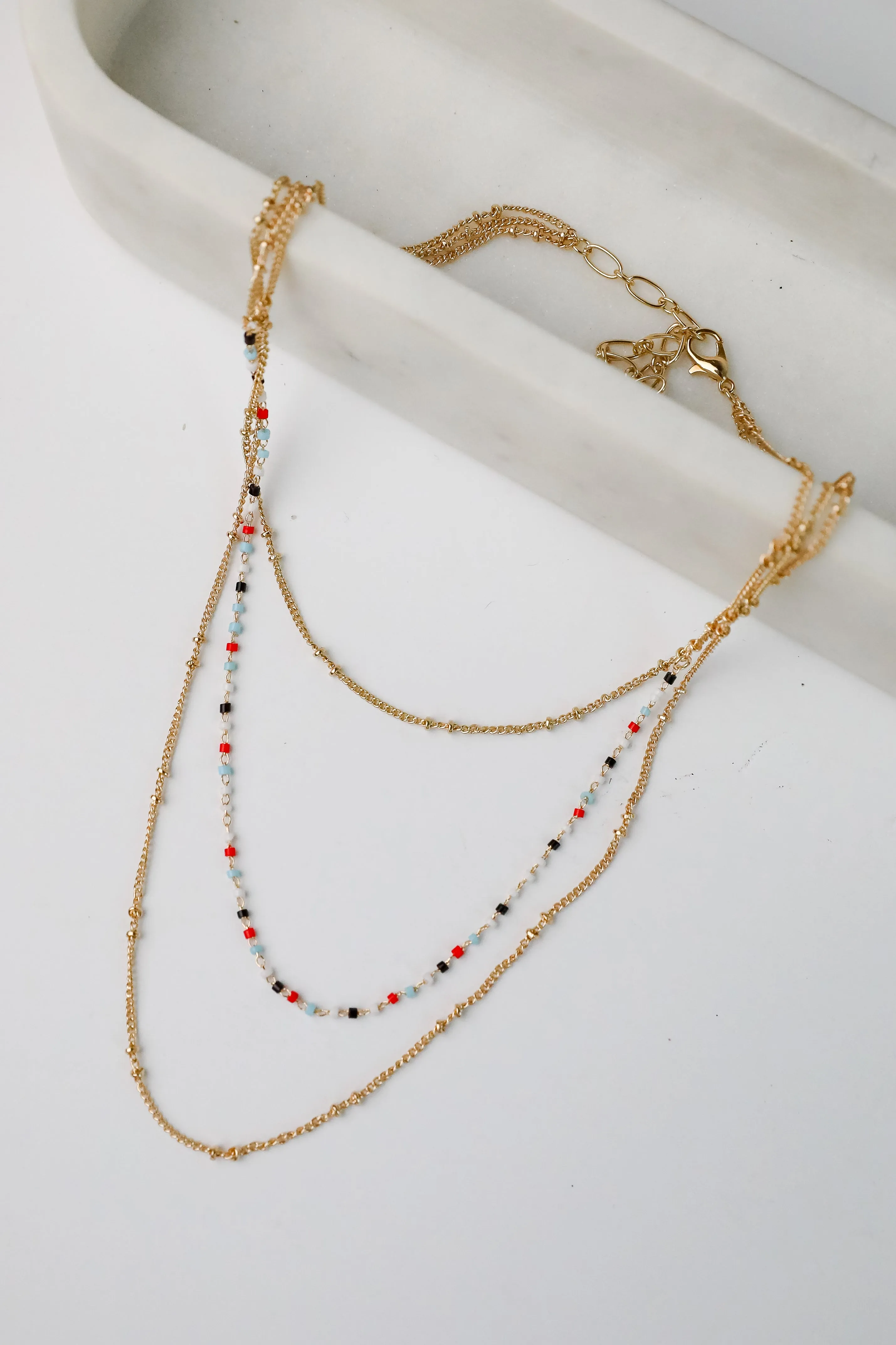 Sophie Multi Beaded Layered Necklace