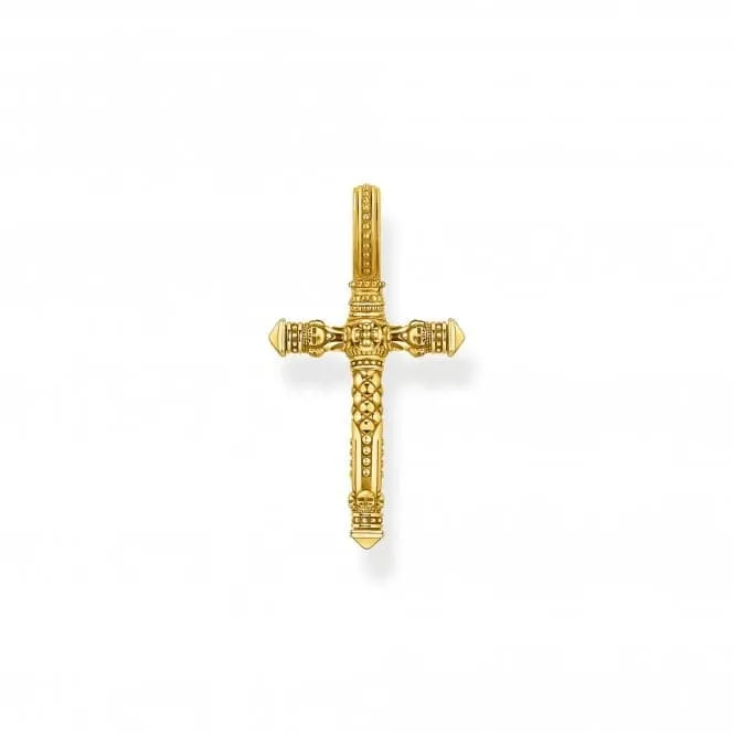 Sterling Silver Gold Plated Cross Pendant PE503-413-39