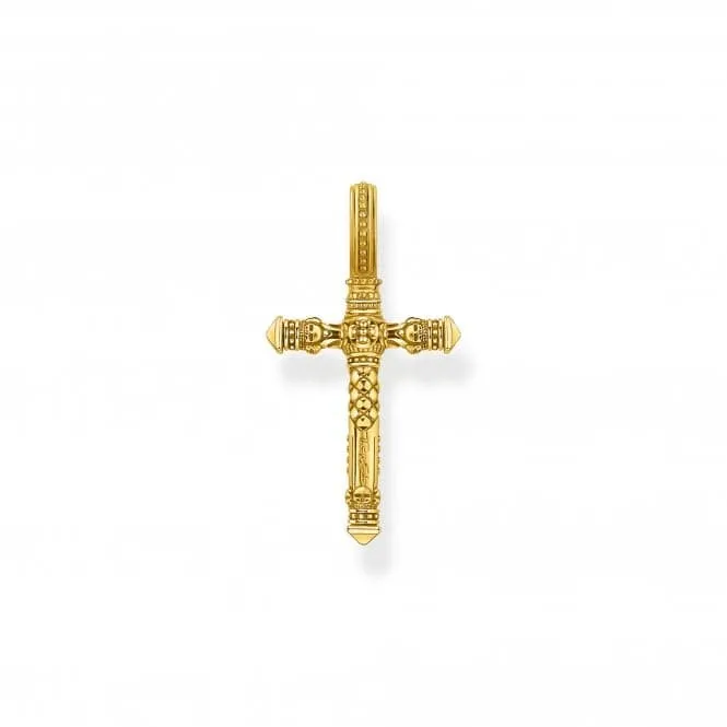 Sterling Silver Gold Plated Cross Pendant PE503-413-39