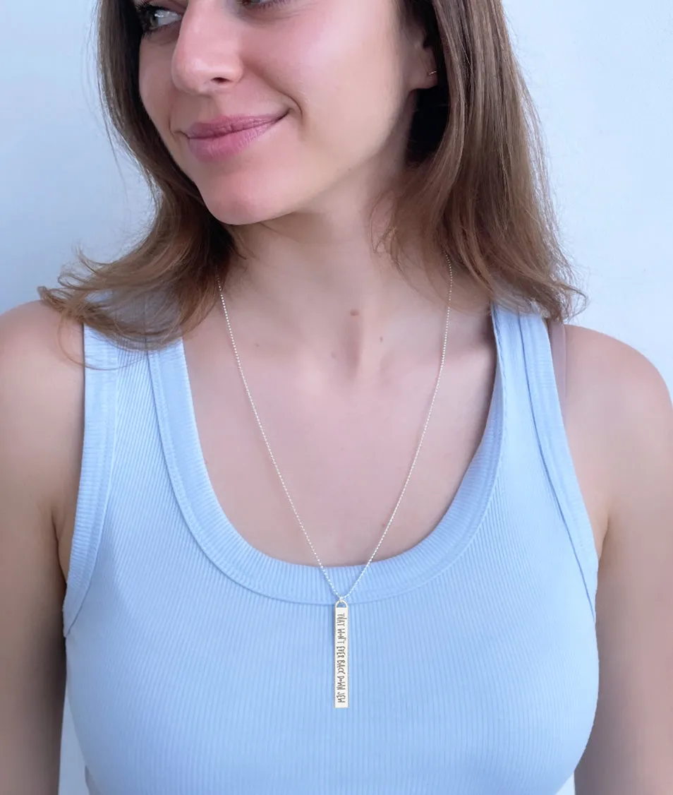 That You Define Who You Are Honorary Jew Necklace