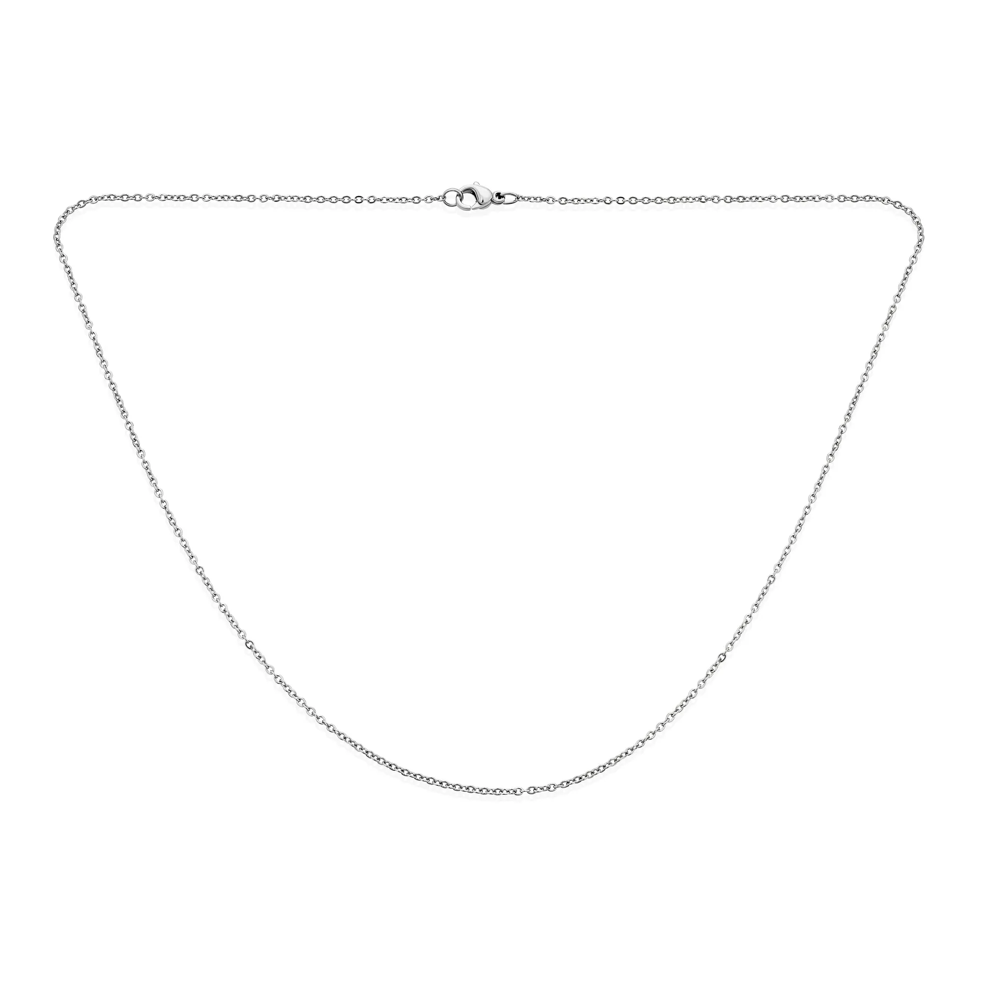 Thin 1MM Two Tone Twist Infinity Necklace Silver Tone Stainless Steel Various Lengths