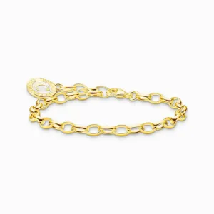 Thomas Sabo Charm Bracelet - White Charmista Coin Gold-plated