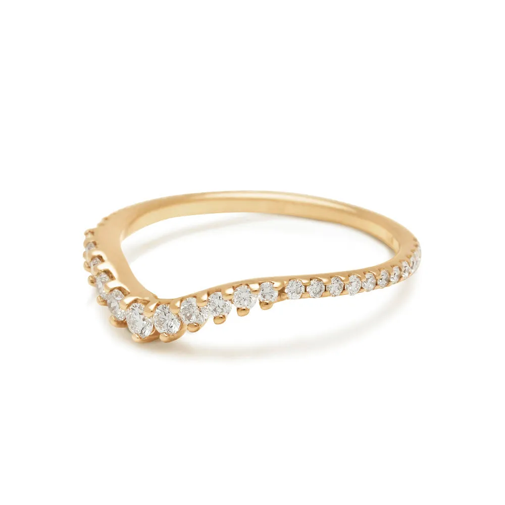 Tiara Curve Pavé Band (Size 7.75) - Was <s> $1,965 </s>