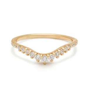 Tiara Curve Pavé Band (Size 7.75) - Was <s> $1,965 </s>