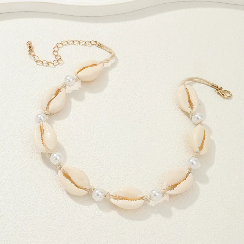 Vacation Chic Shell and Pearl Necklaces for Women - Vienna Verve Collection