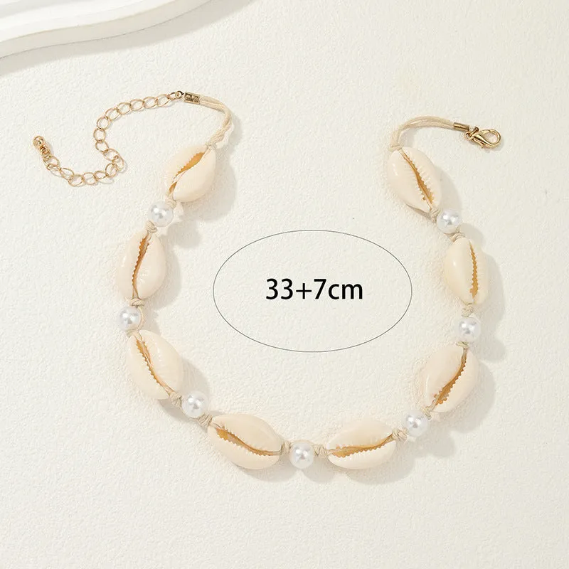 Vacation Chic Shell and Pearl Necklaces for Women - Vienna Verve Collection