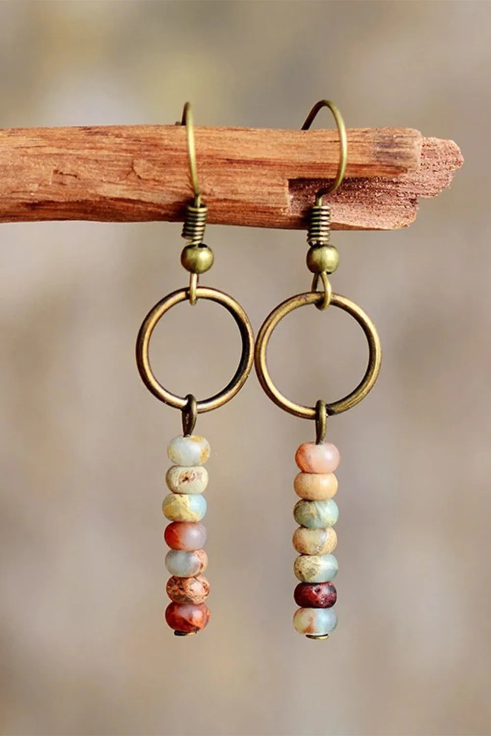 Vintage Beaded Drop Earrings